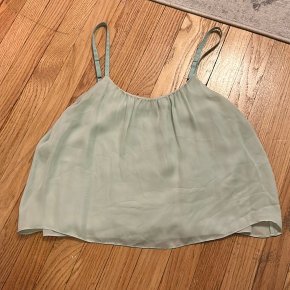 Alice + Olivia Tops - Alice + Olivia light green/mint silk tank top size medium